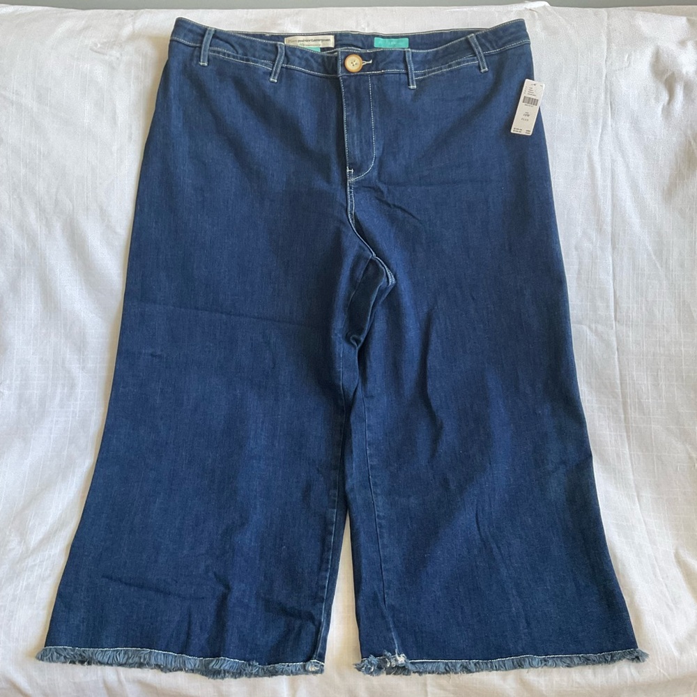 NWT Pilcro for Anthropologie | Ultra High-Rise Cropped Wide-Leg Jeans | 18W